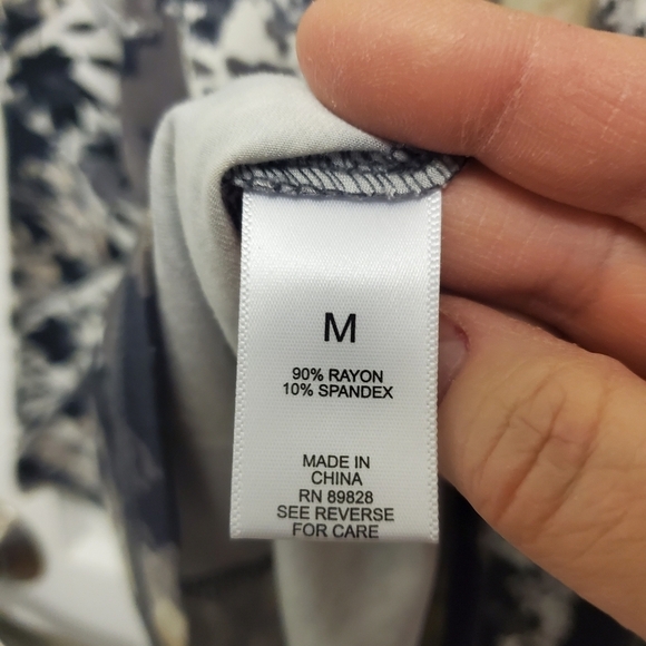 EC LOGO By Lori Goldsteinixed Print Jersey Knit Top Size Medium, casual, comfy - Picture 10 of 11